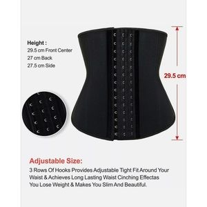 NEW Yianna Waist Trainer Underbust Latex Sport Girdle Corset XS